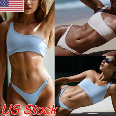 

Women Bikini Sets Padded Bra Tops Thong Bottoms Swimwear Beachwear Swimsuit Set