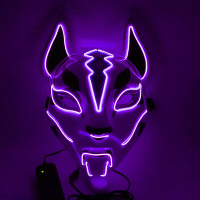 

Fox Glow Mask Halloween Party Led Glow Horror Mask Masquerade Cosplay Mask