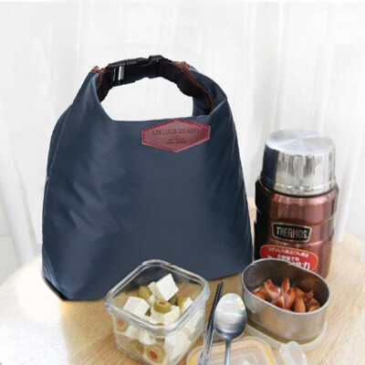 

Siaonvr Tote Portable Insulated Pouch Cooler Waterproof Food Storage Bag Navy