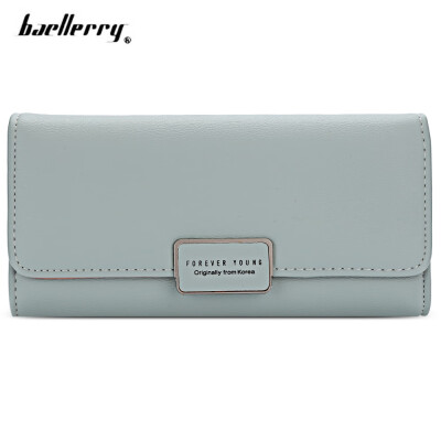 

Baellerry Forever Young Logo Foldable Long Clutch Wallet Card Holder for Women