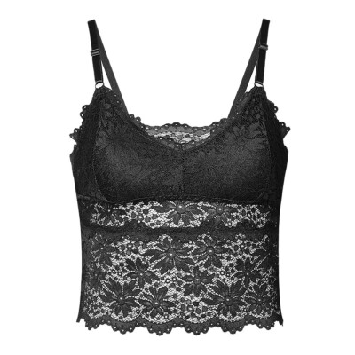 

Lace Tube Top Beauty Back Wrapped Chest Strap Chest Pad Sexy Gathered Camisole Short Paragraph Long Bottom Vest