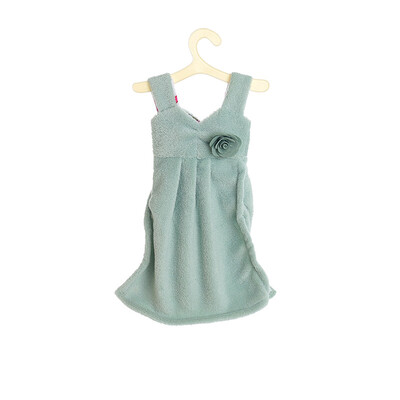 

1Pcs Beautiful Dress Shaped Pattern Super Absorbent Coral Velvet Household Hand Towel Bath Kitchen Towel Necessaries