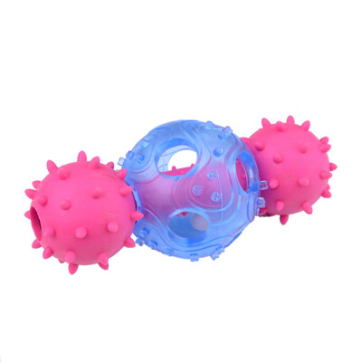 

Pet Dog Puppy Funny Dental Teething Teeth Gums Chew Hammer Toy Barbell