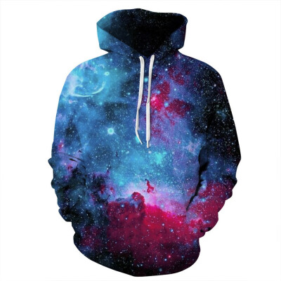 

Toponeto Mens Universe 3D Printed Hooded Galaxy Long Sleeve Sweatershirt Hoodie Tops