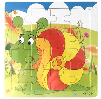 

Gotoamei Wooden Puzzle Educational Developmental Baby Kids Training Toy