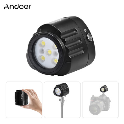 

Andoer SL-18 Professional Diving LED Video Light 1000LM Amphibious Waterproof LED Fill-in Light IPX8 Underwater 40m130ft for GoPr