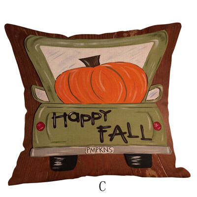

〖Follure〗Halloween Pillow Cases Linen Sofa Pumpkin ghosts Cushion Cover Home Decor
