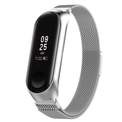 

〖Follure〗Large Milanese Magnetic Stainless Steel Watch Band Strap For Xiaomi Mi Band 3