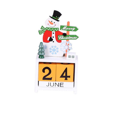 

Tailored Christmas Decoration Creative Santa Claus Wooden Calendar Ornaments