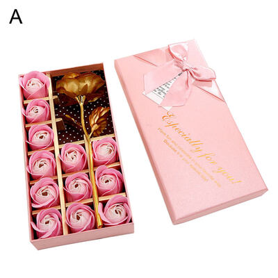 

Bath Scented Soap Rose Petal Flower in Gift Box Wedding Valentine Day Decor