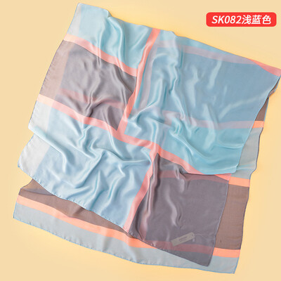 

2018 spring summer&autumn new wild long scarf double-sided printing womens new silk satin scarves scarf shawl wholesale
