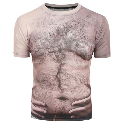 

Chest Hair 3D Print Short Sleeves Tee