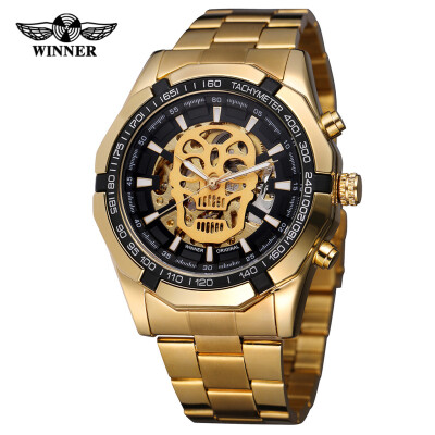 

Gobestart Watch Hollow Demon Dial Luxury Design Business Fashion Mens Mechanical Watch