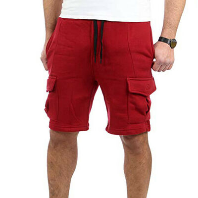 

Mens Summer Breathable Pocket Shorts Mens Gym Sports Running Casual Short Pants