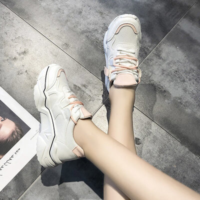 

Small White Shoes Fall Leisure Dad Chao Shoes Sports Womens Shoes Breathable Summer White Shoes
