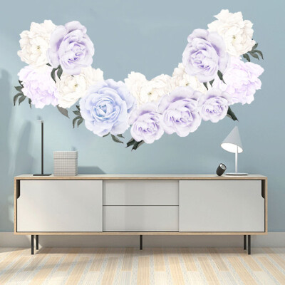 

Gobestart Peony Rose Flowers Wall Art Sticker Decals Kid Room Nursery Home Decor Gift