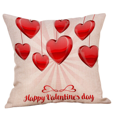 

Siaonvr Happy Valentines Day Throw Pillow Case Sweet Love Square Cushion Cover