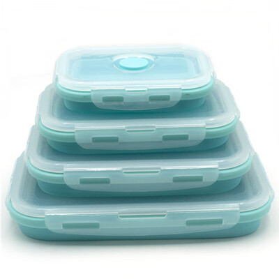 

34pcs Silicone Collapsible Lunch Bento Boxes Food Storage Round Container Set