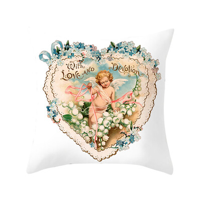 

〖Follure〗Christmas Series Home Decor Polyester Peach Skin Pillow Case 18x18in