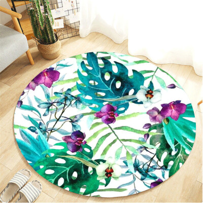 

〖Follure〗Botany Elements Blanket Round Bathroom carpet 60cm