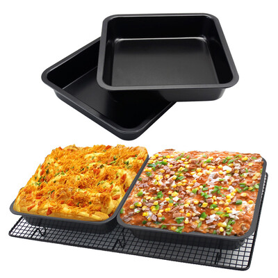 

JPGIF Mini Square Cake Pan 8 inch Cake Baking Pan Non-Stick Bakeware Cake Make Pan