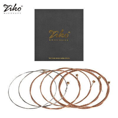 

ZIKO High-End Guitar String Coated Acoustic Guitar Strings Hexangular Steel Core Phosophor Bronze Anti-Rust Vacuum Coating Pack of