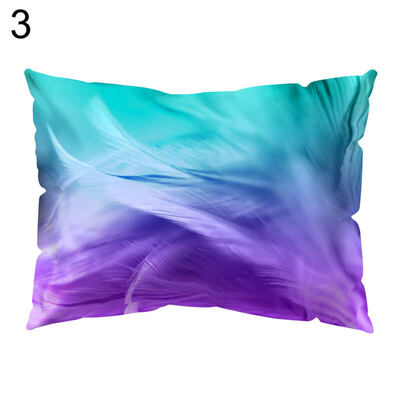 

Multicolor Feather Suqare Throw Pillow Case Cushion Cover Sofa Bedding Articles