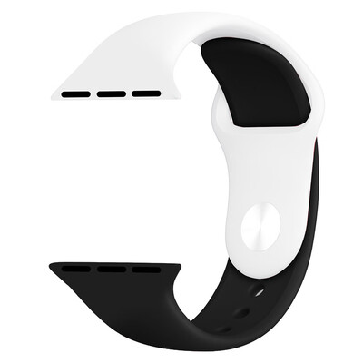 

〖Follure〗Two color Soft Weave Silicone Replacement Band Strap For Apple Iwatch 4 44mm