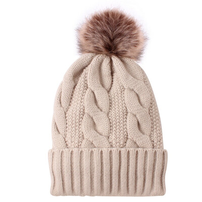 

Tailored Women Fashion Keep Warm Winter Hats Knitted Wool Hemming Hat