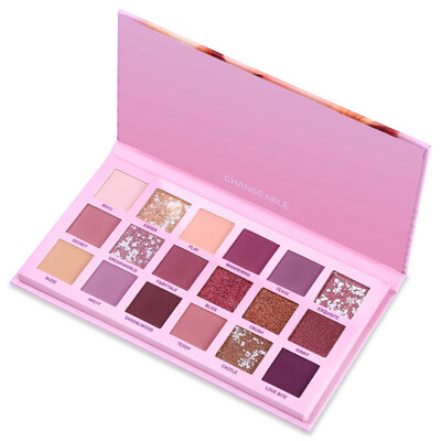 

18 Colors Makeup Pearl Metallic Eyeshadow Palette Waterproof Smudge-proof Easy To Color Matte Shimmer Eye Shadow Powder