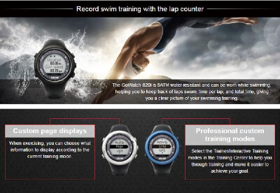 

GOLiFE GoWatch 820i Outdoor GPS Smart Sports Watch Rechargeable Running Cycling Swimming Hiking Triathlon 5ATM Water Resistant