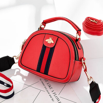 

Summer casual girl Korean fashion red Joker Messenger bag female student ins shoulder