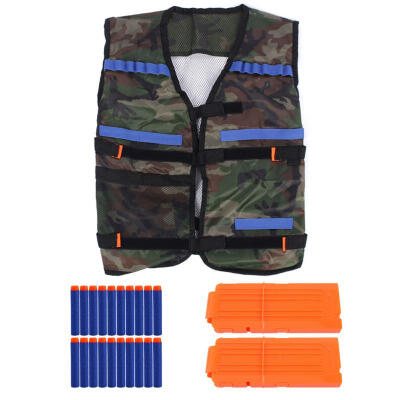 

Greensen 20Pcs Bullet Darts 1Pc Elite Tactical Vest 2Pcs 12 Darts Reload Clip for Kid Toys