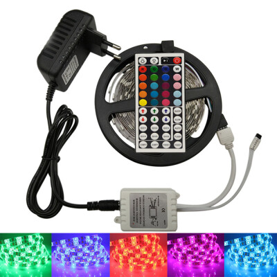 

5M LED Strip Lights Waterproof IP65 RGB Color Changing LED Strips with DIY 44 Keys IR Remote Controller&12V Power Supply for I