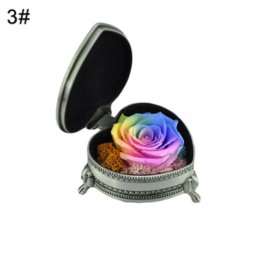 

Heart Shape Preserved Rose Flower Box Mother Day Wedding Valentine Festival Gift