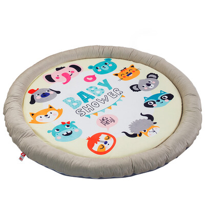 

Fenced Kids Activity Play Mat Baby Playmat Round Rug Carpet For Floor Playing Crawling Tummy Time Teepee Tent Playhouse Home Bedro