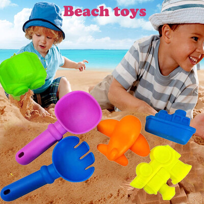 

YIWULA6Pcs Sand Sandbeach Kids Beach Spade Shovel Rake Water Tools Toys For Kids