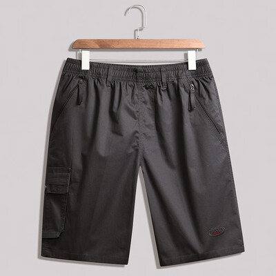 

Gobestart Fashion Mens Solid Color Zipper Beach Pocket Fitness Sport Casual Shorts Pants