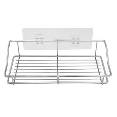 

Waterproof Stainless Steel Vacuum Sucker Storage Rack Wall Hanger Shelf