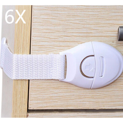 

〖Follure〗6PCS Baby Drawer Cupboard Cabinet Door Drawers Lengthened Safety Lock Latch