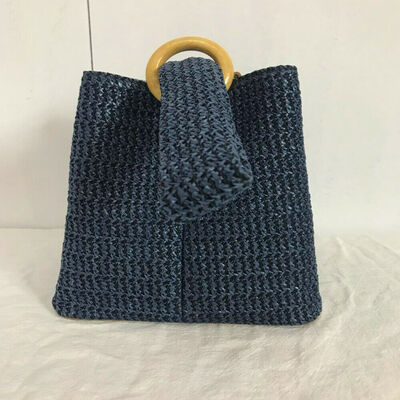 

New Style Women Handbags Hand Woven Bag Round Straw Bohemia Style Beach Circle Beach Pure Color Bags Fashion Hot 2019