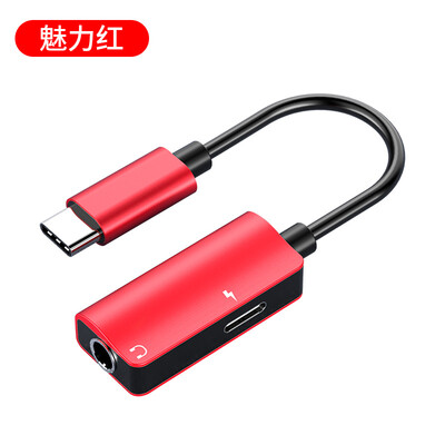 

Langston millet 6 headphones 8 adapter original type-c cable mix2s genuine converter charging music 6x 2 in 1 fast charging Huawei