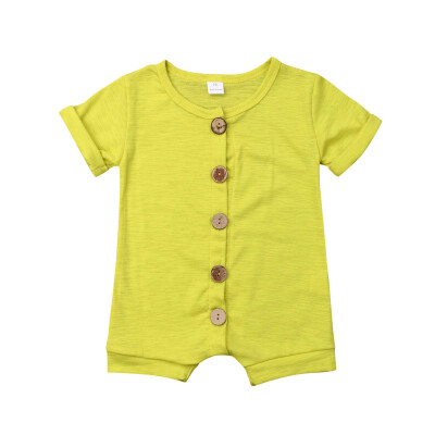 

Newborn Kids Infant Baby Boy Girl Cotton Romper Bodysuit Jumpsuit Outfit Clothes Solid