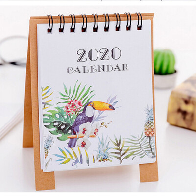 

Toponeto 2020 Cute Cartoon Mini Table Desk Calendar memorandum Plan Calendar