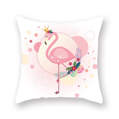 

4545Cm Flamingo Pillowcase Throw Pillow Case Cushion Covers Home Decor For Sofa Car Bedroom