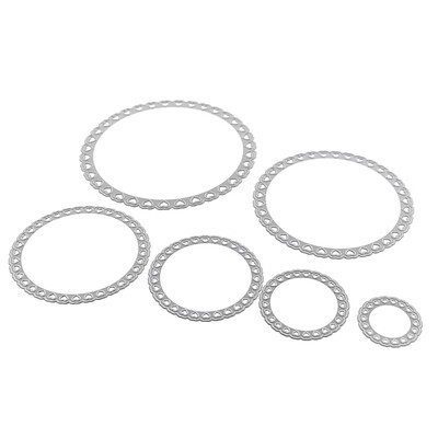 

6pcs Circle Card Metal Cutting Dies Stencil DIY Template Scrapbooking Craft