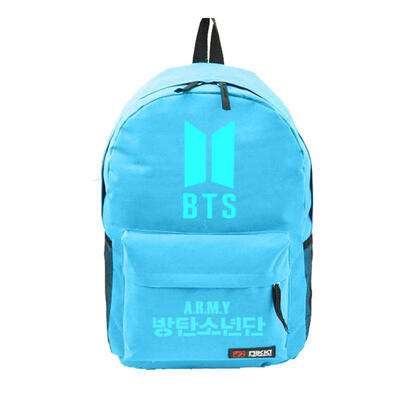 

Luminous BTS Bangtan Boys Backpack Canvas School Bags Unisex Travel Bag