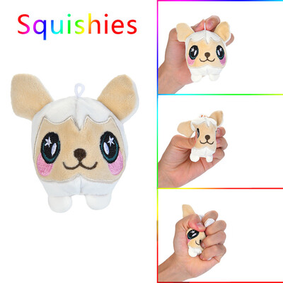 

Gotoamei Furry Squishies Dog Scented Stuffed Slow Rising Toys Stress Relief Toy Hop Props