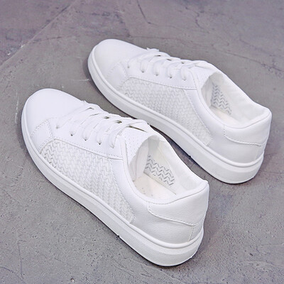 

Small white tide shoes womens shoes 2019 summer summer new autumn shoes wild students breathable casual flat white shoes autumn