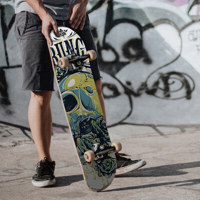 

Toponeto Thickened Matte Non-slip Wear Resistant Skateboard Stickers Laptop Luggage Decal